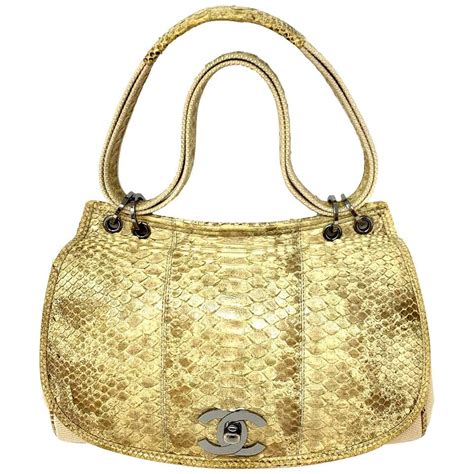 chanel snakeskin flap bag.